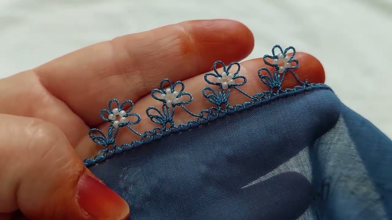 TEK SIRADA KOLAY VE ZARİF BONCUK OYASI