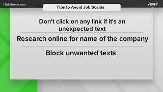 VERIFY: Text scams to watch out for -- job offers