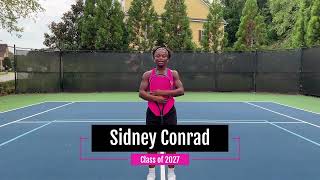 Sidneys Tennis Reel   Class of 2027