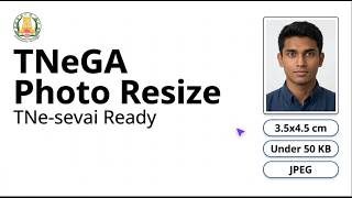 TNeGA Photo Resize Online (Free) | 3.5x4.5 cm Under 50 KB for TNe-sevai Application screenshot 4