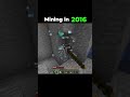 Minecraft Mining Then vs Now 💀 #minecraft #animatedstory