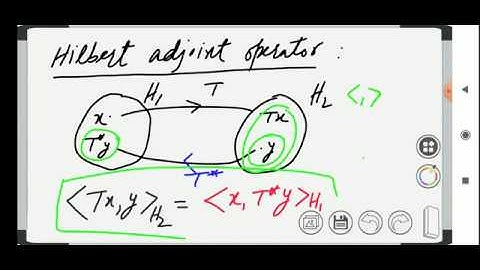 Hilbert adjoint operator