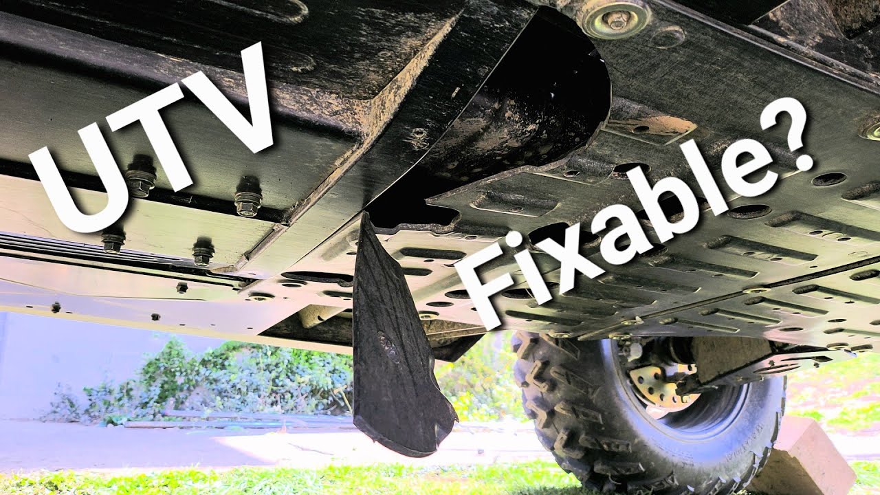 Fixing plastic skid plate under a UTV YouTube