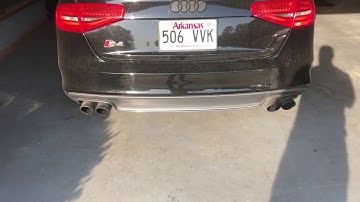2014 Audi S4 3.0T xpipe/resonator delete/stock mufflers