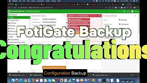 FortiGate” How to Backup and Restore the configuration