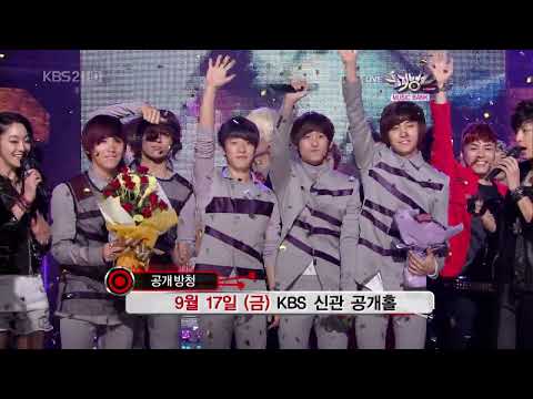 10.09.10 뮤직뱅크 1위발표-샤이니