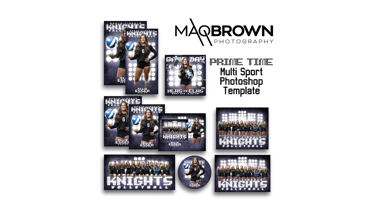 PRIME TIME - Multi-Sport Photoshop Template Tutorial