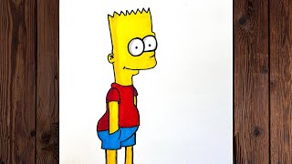 How To Create The Cartoon Character Bart Simpson Fan Art Step By Step Tutorial