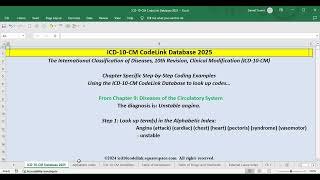 ICD 10 CM CodeLink   Ch 9 Coding Example