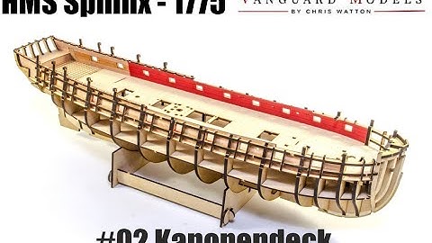 HMS SPHINX 1775 #02 Kanonendeck