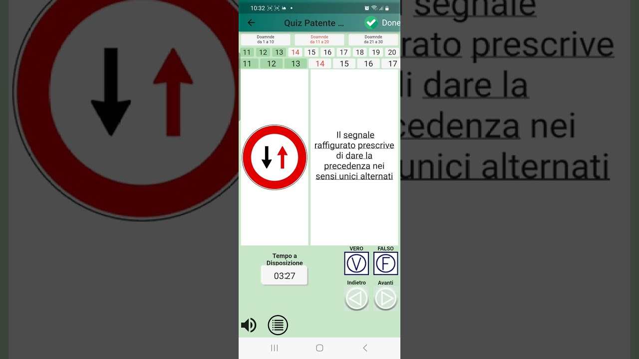 حل وشرح QUIZ الباب الثالث segnali di precedenza الجزء 《3》