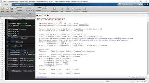 MATLAB- Export a mesh to Abaqus