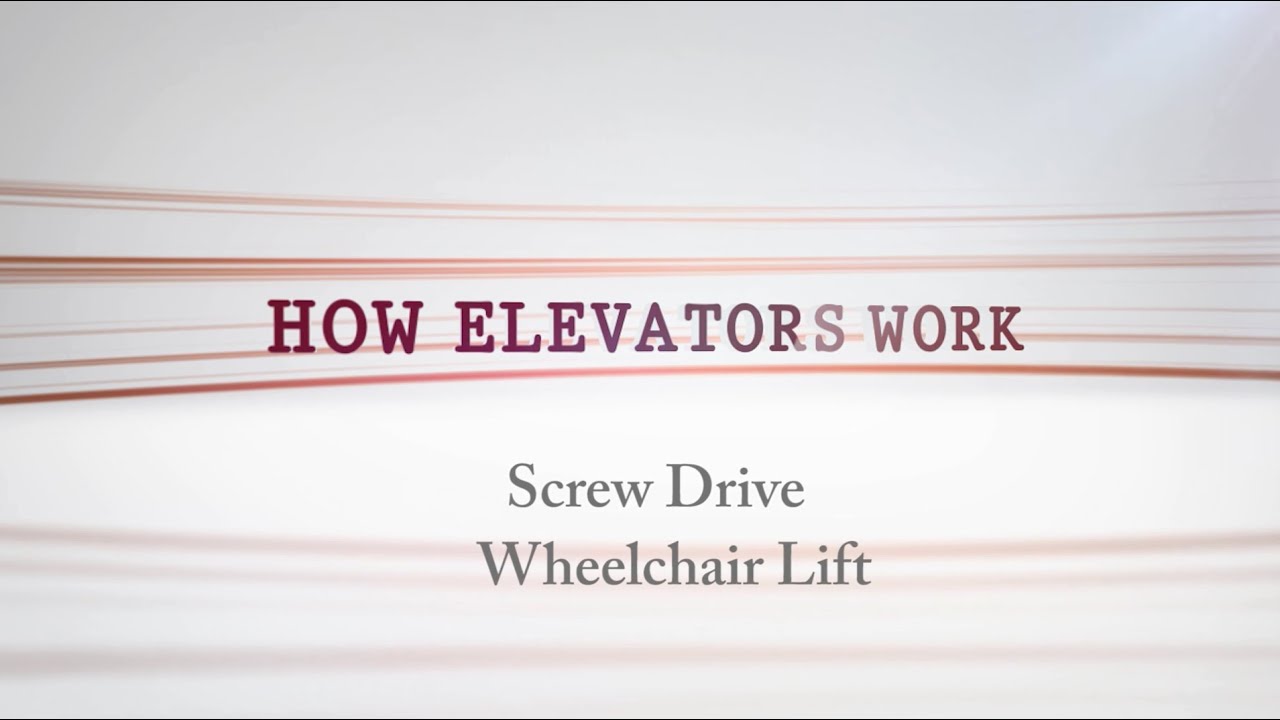 Screw Drive Elevator Wheelchair Lift for Home How does it work YouTube