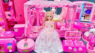 Toy asmr ❤️ Barbie Princess Bedroom, Furniture Play Set ASMR Satisfying with Unboxing | Review Toys
