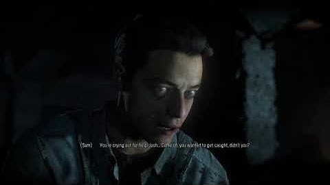 Until Dawn- what happened if you get all clues so Sam understand Josh