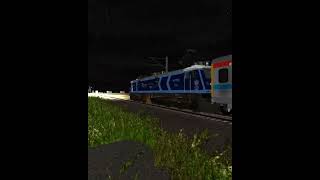 🚆 Express Train Cruising @120 kmph 🌙🔥 | OpenRails #shorts | Night Train Ride | #railfan #openrails