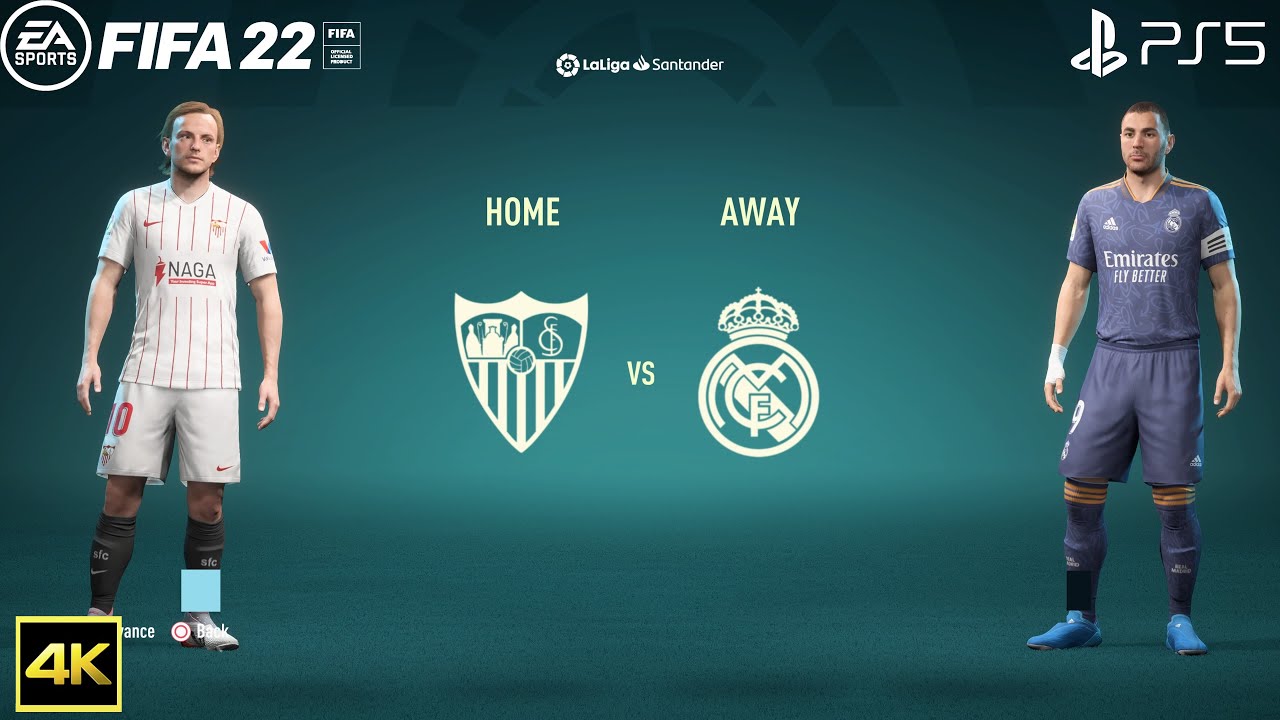 ФИФА 22 для PS5 | Севилья против Реал Мадрид | Ла Лига 2021/22 | 4К Геймплей