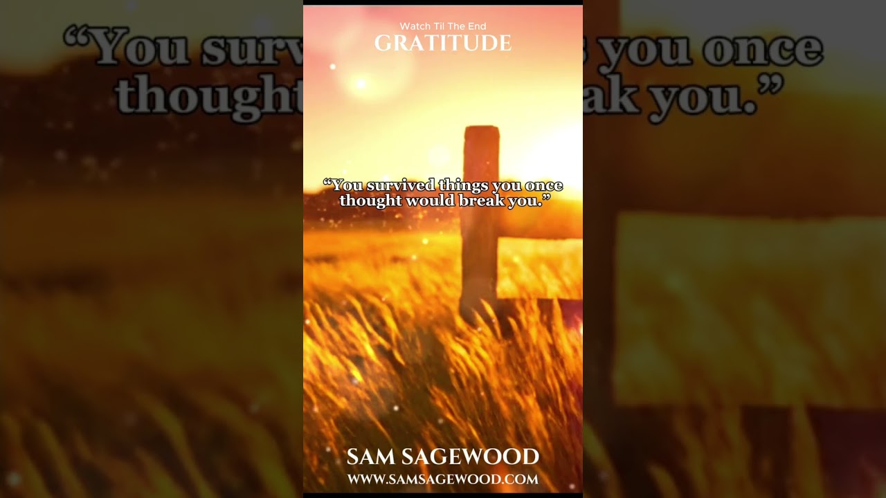 Watch Gratitude Music Video on YouTube Watch Gratitude Music Video on YouTube