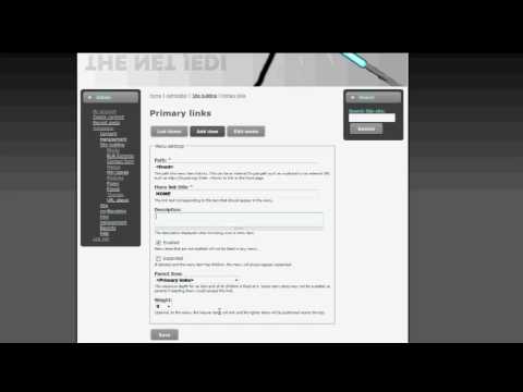 Drupal for Beginners: How to create buttons for your menu bar