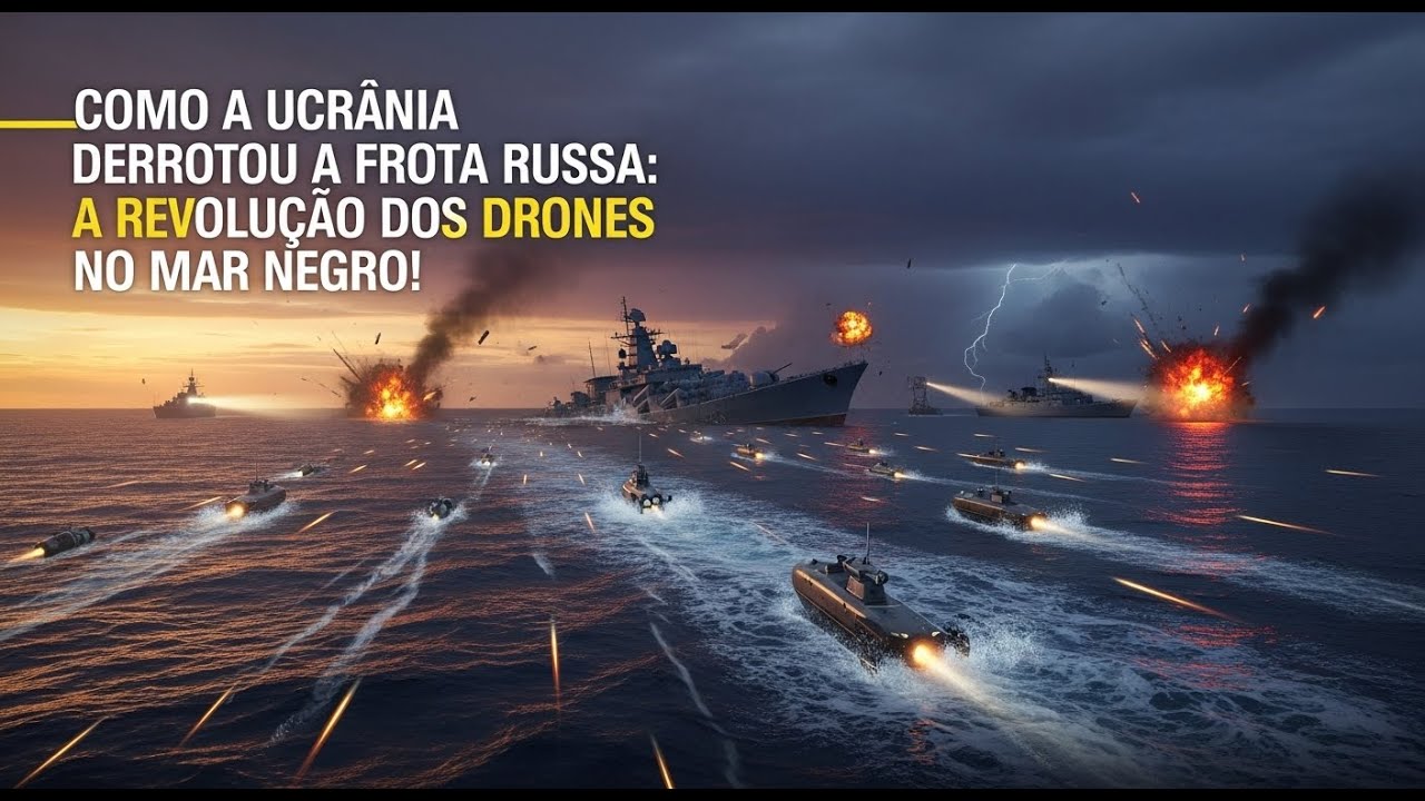 Como a Ucrânia Venceu a Frota Russa: A Revolução dos Drones no Mar Negro!