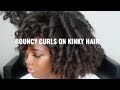 BOUNCY CURLS ON NATURAL BLOWN OUT HAIR| Aminata