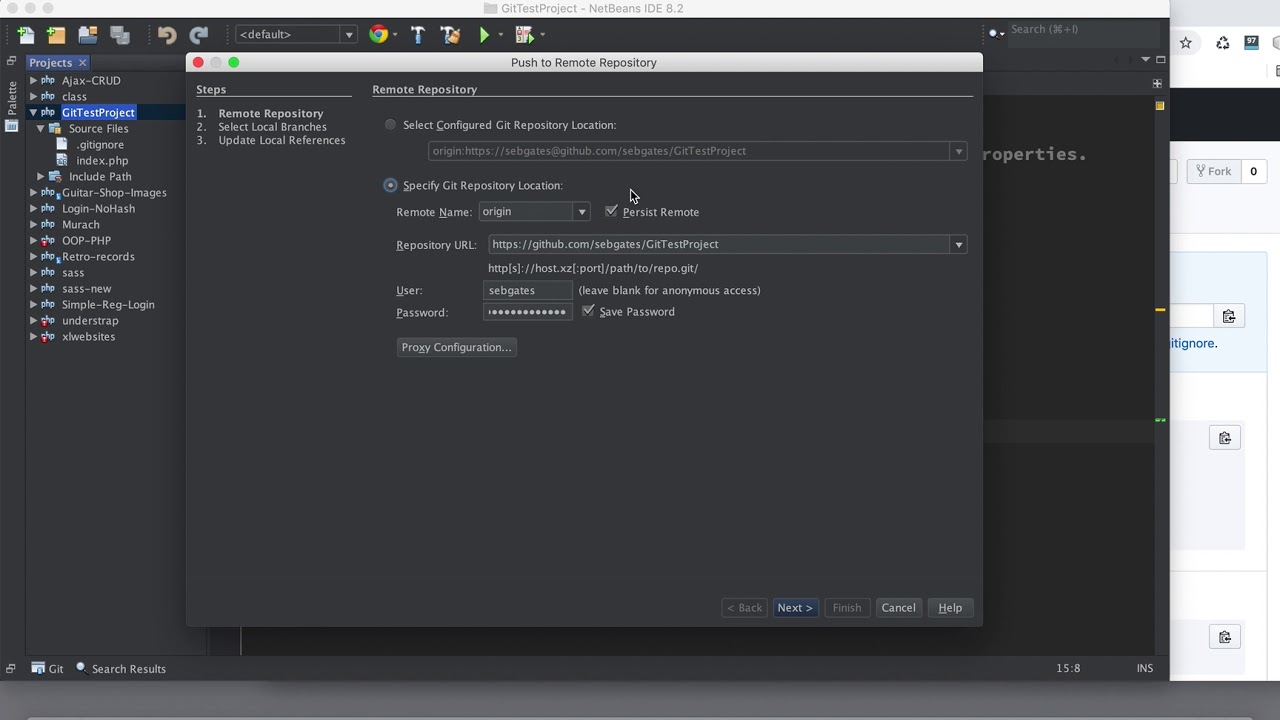 Linking a local and remote Git Repository