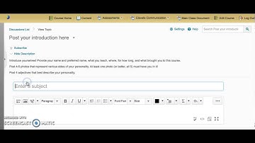How to post an answer in the D2L discussion board