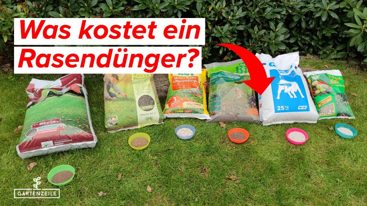 Billig oder teuer? Was kostet ein Rasendünger?
