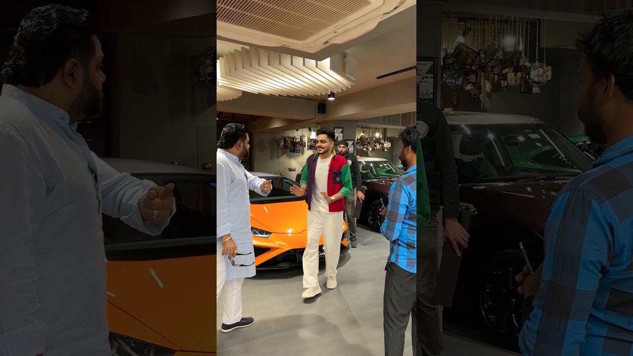 Lamborghini aur Reel Wala Ladka 😓😂 #rachitrojha #shorts #Lamborghini #supercars
