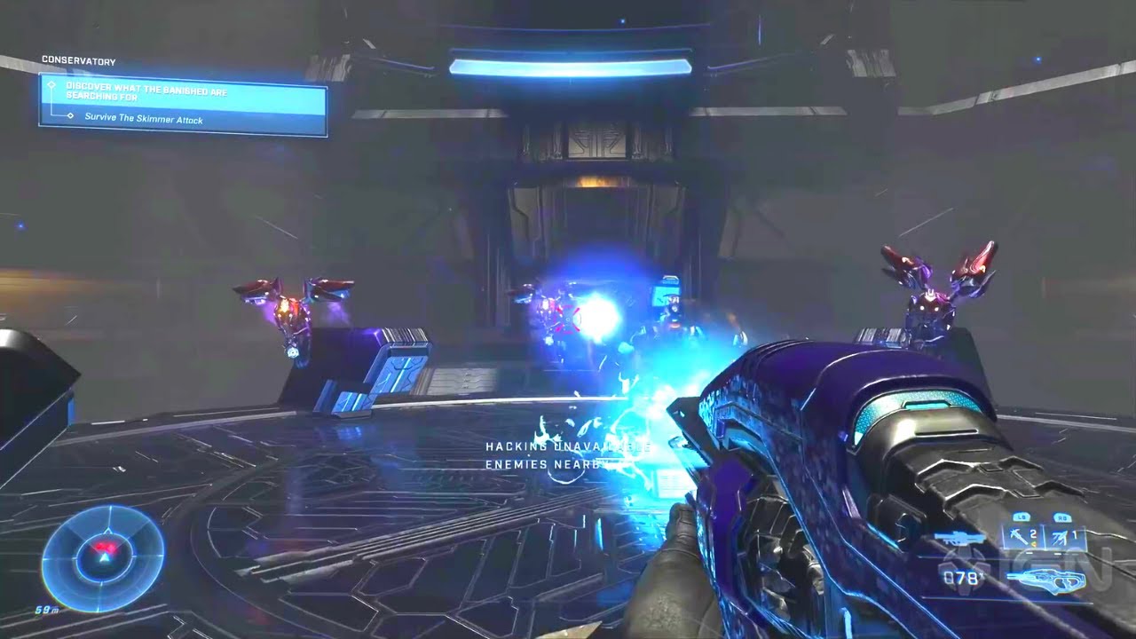 Halo Infinite Fighting SKIMMERS (New Enemy in Halo Infinite Campaign