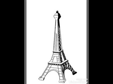 محارب رقعة قماشية بتاريخ رسم برج ايفل خطوة بخطوة - theunityblog.com