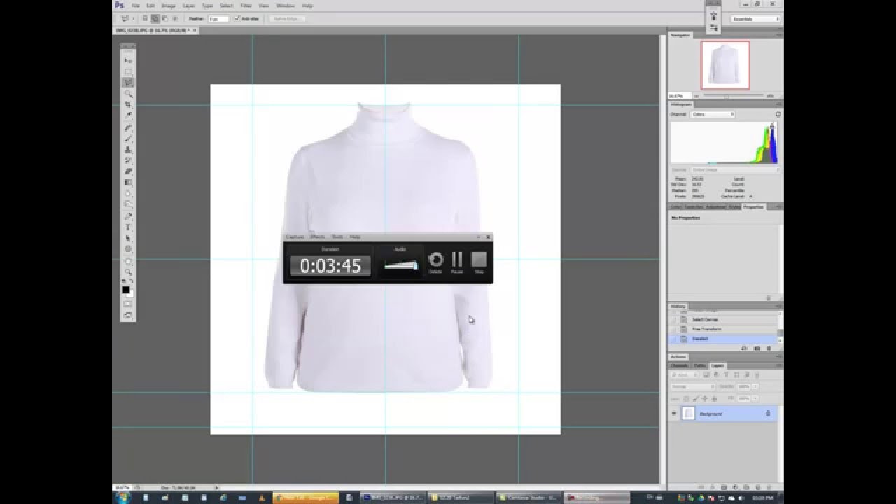Cutting background of a white object in Photoshop - YouTube