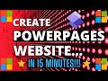 Creating a Microsoft Power Pages Web Site Tutorial