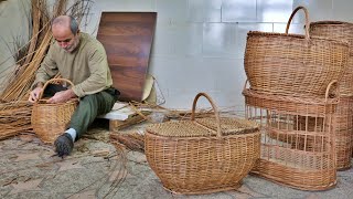 How To Weave Willow Picnic Basket | Basket Weaving Techniques