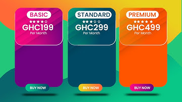 How to Design a Clean and Modern Pricing Table in Photoshop  | Photoshop Tutorial