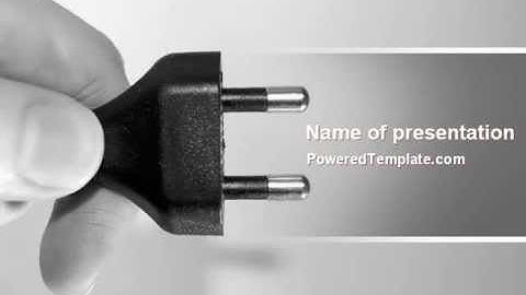 Electric PowerPoint Template by PoweredTemplate.com