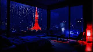 Mưa trong phòng ngủ ấm cúng ở Tokyo vào ban đêm (Không Quảng Cáo) | Ngủ Ngon screenshot 5