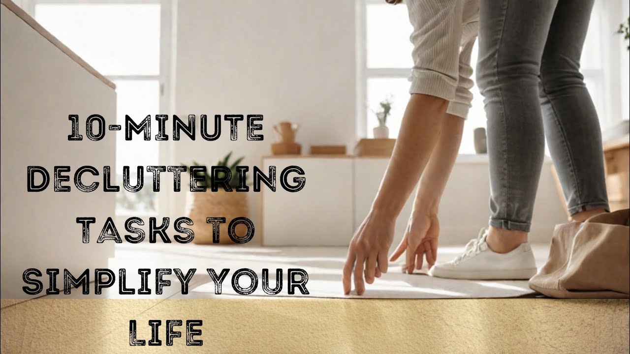 10-MINUTE Decluttering Tasks to Simplify Your Life #Decluttering # ...