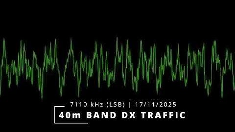 7110 kHz (LSB) - 40m Band DX Traffic (17-11-2025)