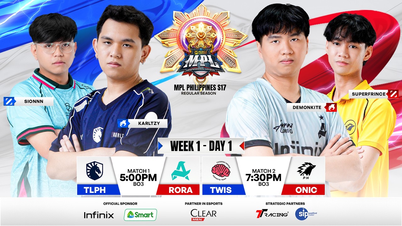 🔴 LIVE | MPL PH S17 | FILIPINO - Week 1 Day 1