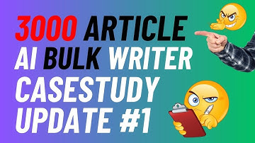 AI Bulk Writing Casestudy Update