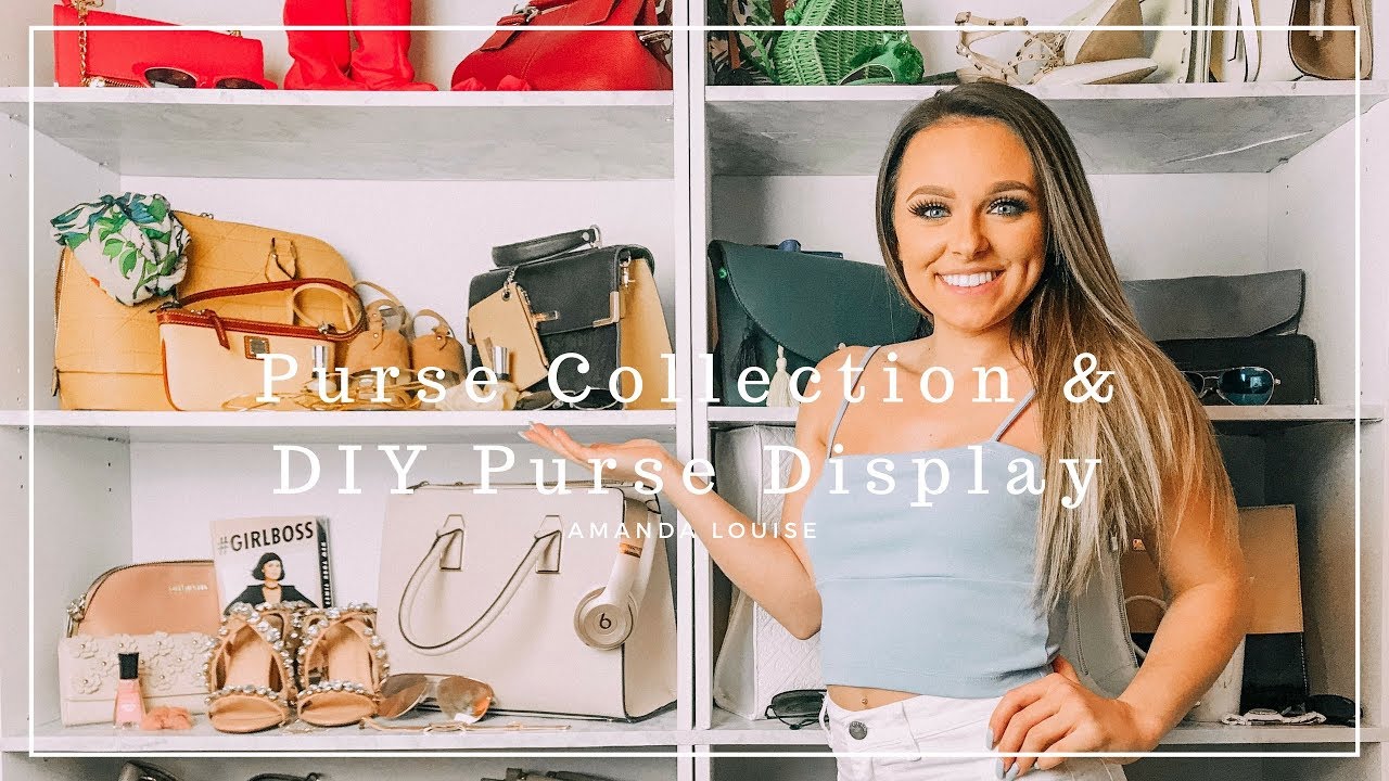 Purse Collection & DIY Purse Display ll Amanda Louise 