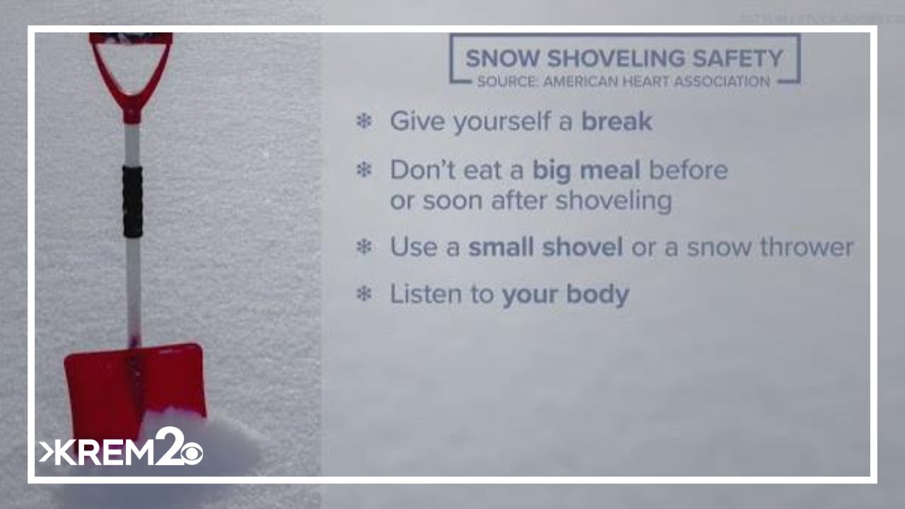 What to know about snow shoveling safety