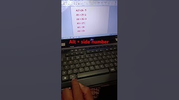 ⬆️ ARROW MARK IN M S WORD #computer #asmr #typing #keyboard #word #msword #window #arrow #short