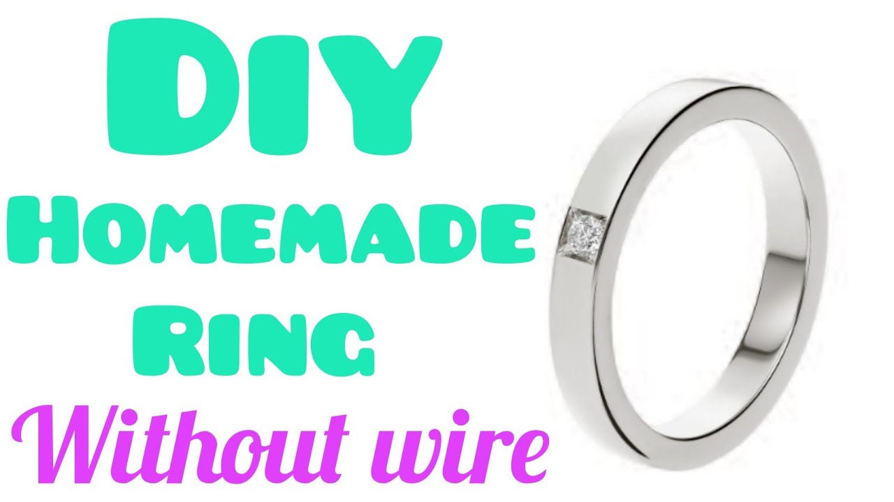 DIY RING || HOW TO MAKE RING || WITHOUT WIRE - YouTube