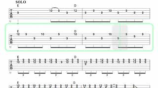 BLIND MELON ● No Rain [ Isolated Guitar 2 + TAB ]