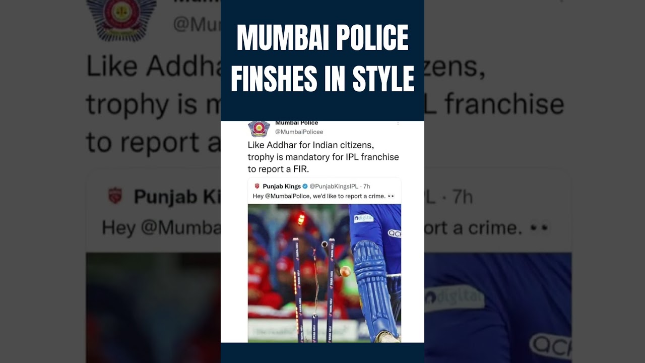 Mumbai Police trolls Punjab Kings 