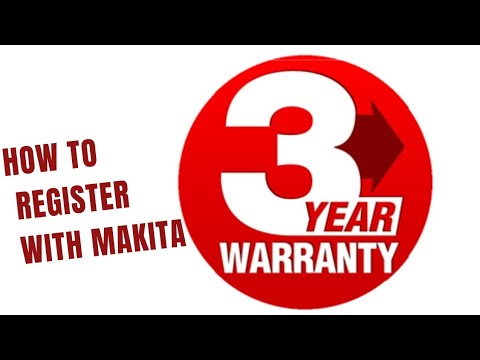 How to register your Makita tool for a 3 year warranty