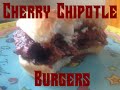 Cherry chipotle burgers  pigskin barbeque