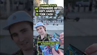 his first time opening pokemon cards, looking for bubble mew